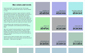 Thumbnail for Hex colors and words